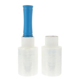 Zerodeko Película Estirable Transparente con Mango Plástico Ergonómico, Rollo 10 Cm X 150 M, Film Retráctil para Embalaje y Mudanzas, Película de Empaquetado Resistente para Oficina y