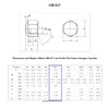 TERF® M10 Cap Nuts M10 (10mm) Steel Cap Hex Nut
