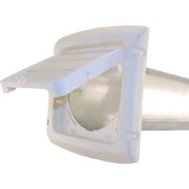 Dundas Jafine (1)-Dundas Jafine EzAccess 4 In. White Plastic Dryer Heat Vent Hood BHLH4WZW