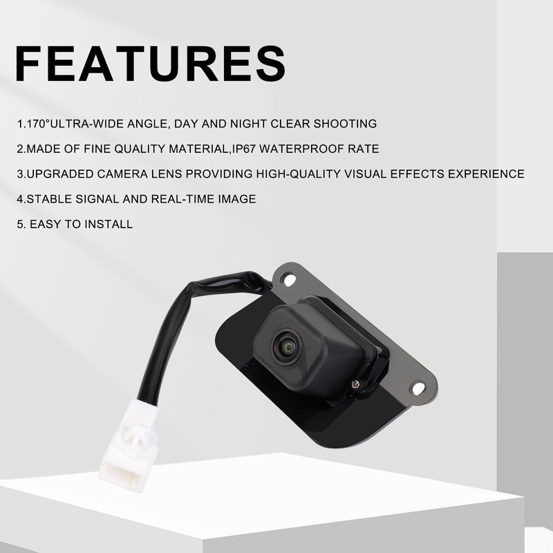 Arokzn 86790-60030 Rear View Backup Camera Compatible with Lexus GX470