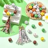 Ipotkitt 56 pcs 7 Styles 16mm Ball Game Wood Beads