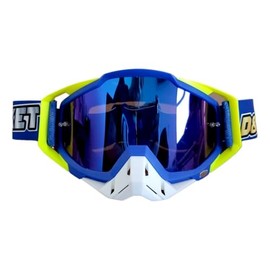 Goggles Deportivos Para Moto Cross Premium Verde Con Azul Goggles Antisalpicaduras Antiarañazos Seguridad Protectoras Aislantes