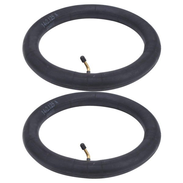 Set of 2 Bicycle Tire Inner Tubes, Mountain Bike, Road Bike, Cross Bike, Tire Inner Tube, Foldable, Durable, Easy Assembly, For Sports Cars, Bicycle Accessories, 5.5 x 0.8 inches (14 x 2.125 cm), 6.3 x 0.8 inches (16 x 2.125 cm)