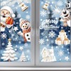 Fingooo Christmas Window Seals, Wall Stickers, Decorations, 9 Sheets, 7.9