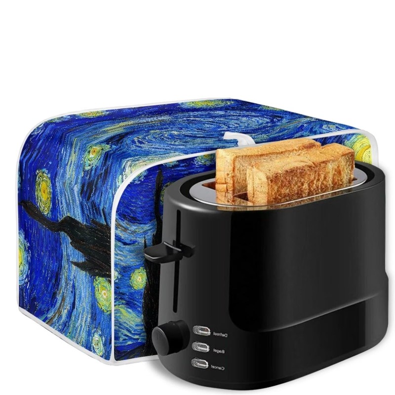 Talayituse Starry Night Toaster Cover 4 Slice Bread Toaster Oven
