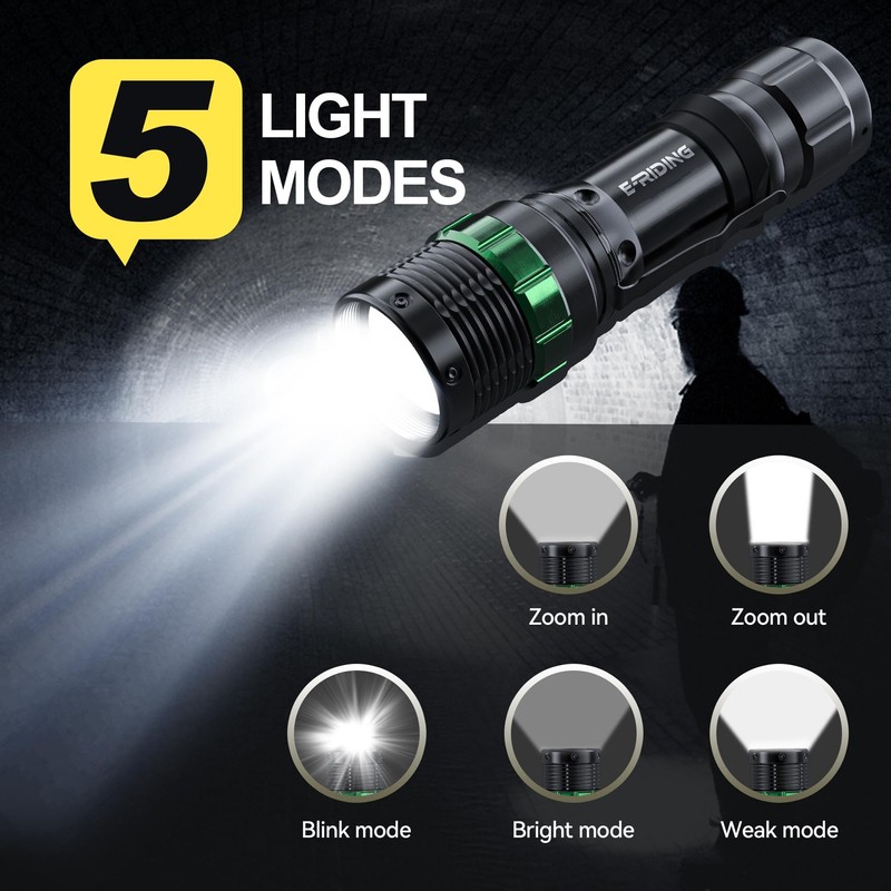 E-riding 2 Pack Traffic Wand, 11 Inch LED Traffic Flashlight