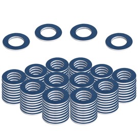 (100Pcs) Oil Drain Plug Gaskets Replacement for TOYOTA LEXUS SCION Crush Washer Seals Replaces# 9043012031 Aluminum