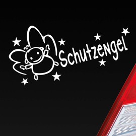 Hellweg Druckerei Guardian Angel Drive Protection Angel Guard Car Sticker Rear Window Sticker