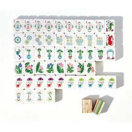 3-5 Days 160 Heavyweight Engraved Acrylic Mahjong Tiles American Standard Only Premium Replacement Upgrade Home SetColor: Bamboo
