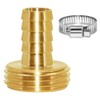 Joywayus Garden Hose Pipe Connector,5/8" Barb x 3/4" Male GHT