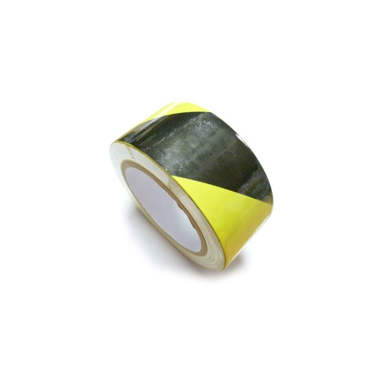 1 Roll PVC Heavy Duty Black Yellow Tape Hazard Warning/Walkway