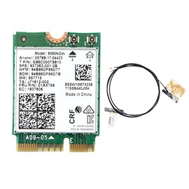 9560NGW Tarjeta WiFi+Antena 1730Mbps Wireless AC 9560 Dual Band 2.4G+5G BT 5.0 802.11Ac M.2 CNVI 9560NGW Adaptador InaláMbrico