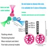 Bike Training Wheels, Flash Mute Wheel, Bicycle Stabiliser Mounted Kit,