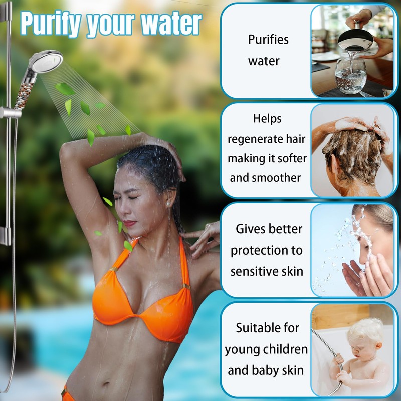 AHSNYLC 200g Shower Head Beads Refills - Mineral Replacement, Ionic