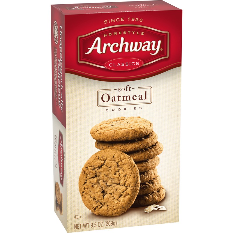 Archway Cookies, Classic Soft Oatmeal Cookies, 9.5 Oz (Pack of