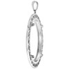 Sterling Silver Filigree Edge Mexican Cien Pesos Bezel Pendant for