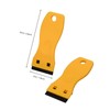 Foshio Yellow Plastic Razor Blade Scraper with Contoured Handle and