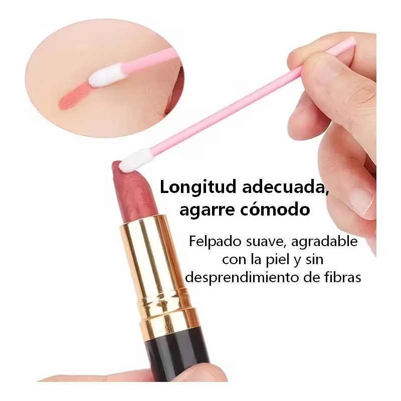 300 Micropinceles, 150 Cepillos+150 Pinceles De Labios Para