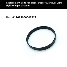 CPAI Replacement Belts for Black+Decker Airswivel Ultra Light Weight Vacuum,Compatible with Models BDASV101,BDASV102,BDASL101,BDASP103,Part #12675000002729 (2 Belt)