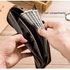 BULLCAPTAIN Genuine Leather Men Wallet with ID Window RFID Blocking