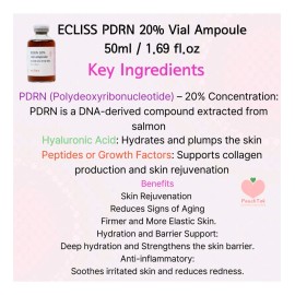 Ecliss Ampolla Vial Pdrn 20 50 Ml Marca Autntica Coreana Todo Tipo De Piel Danoche                                                                    