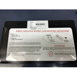Subaru Genuine OEM Euro Style STI Marque Plate Matte Black SOA342L133 New WRX