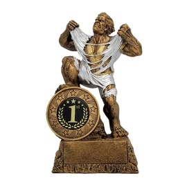Large 1st Place Monster Trophy - Triumphant First Place Beast Award- 9.5 Inch Tall - Customize Now