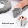 Jackfru 10 m brush seal door seal, Grey (5 Mm