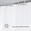 EurCross Long White Shower Curtain Liner 72 x 78 inches,