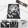 MARKART Professional White Charcoal Pencils Set, 5 Pieces Sketch Highlight