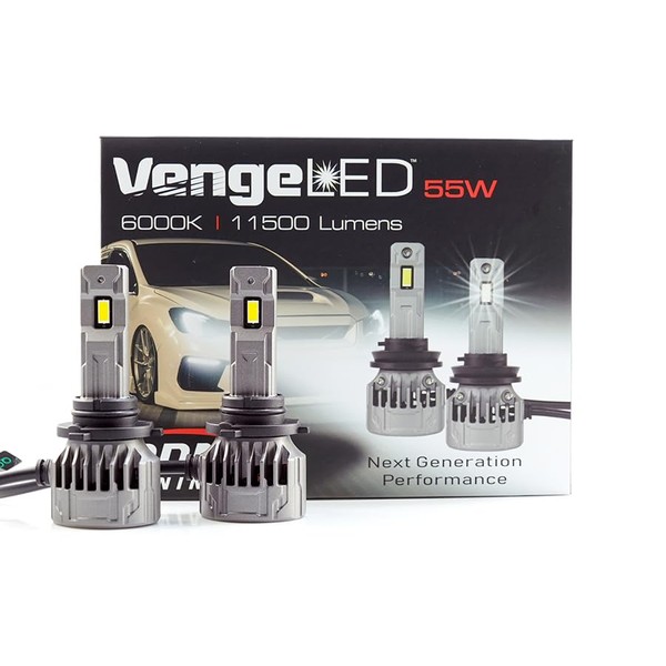 DDM Tuning Venge 55W Fog Light Bulbs,11500LM/PR,Replacement for Cars, Play
