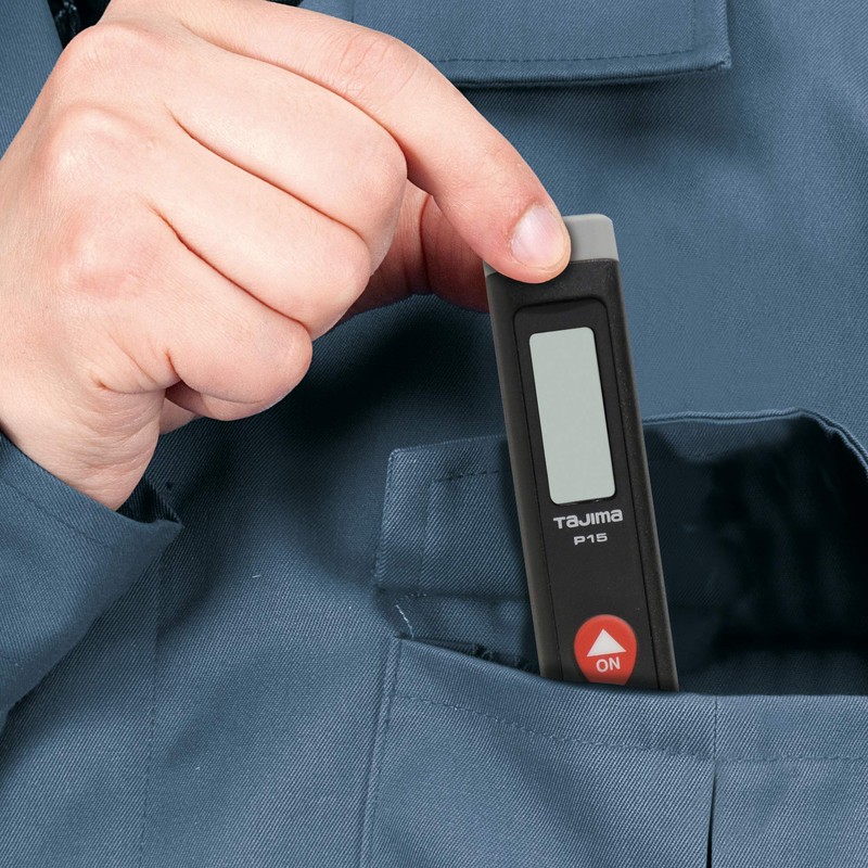 Tajima LKT-P15B Laser Distance Meter, P15, Black, PSC Certified