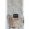 Transform Light Grey Herringbone Wood Peel and Stick Wallpaper
