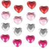 jojofuny 400pcs Flatback Acrylic Rhinestones for Crafts Sparkly Heart Shaped