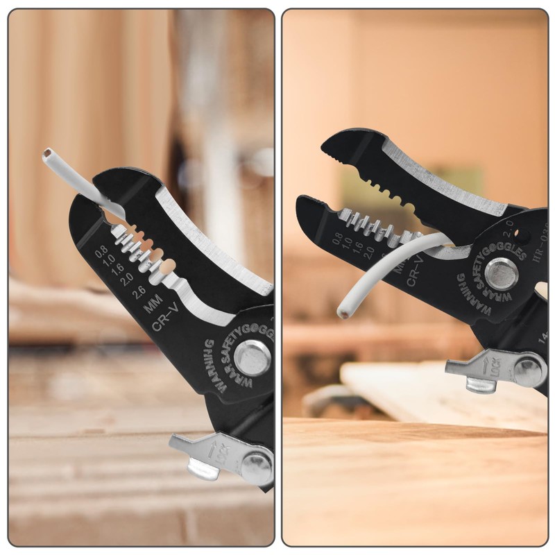 HOUSERAN Wire Stripper, 5-Piece Set, Multi-functional, Cable Stripper, Wire Stripper,