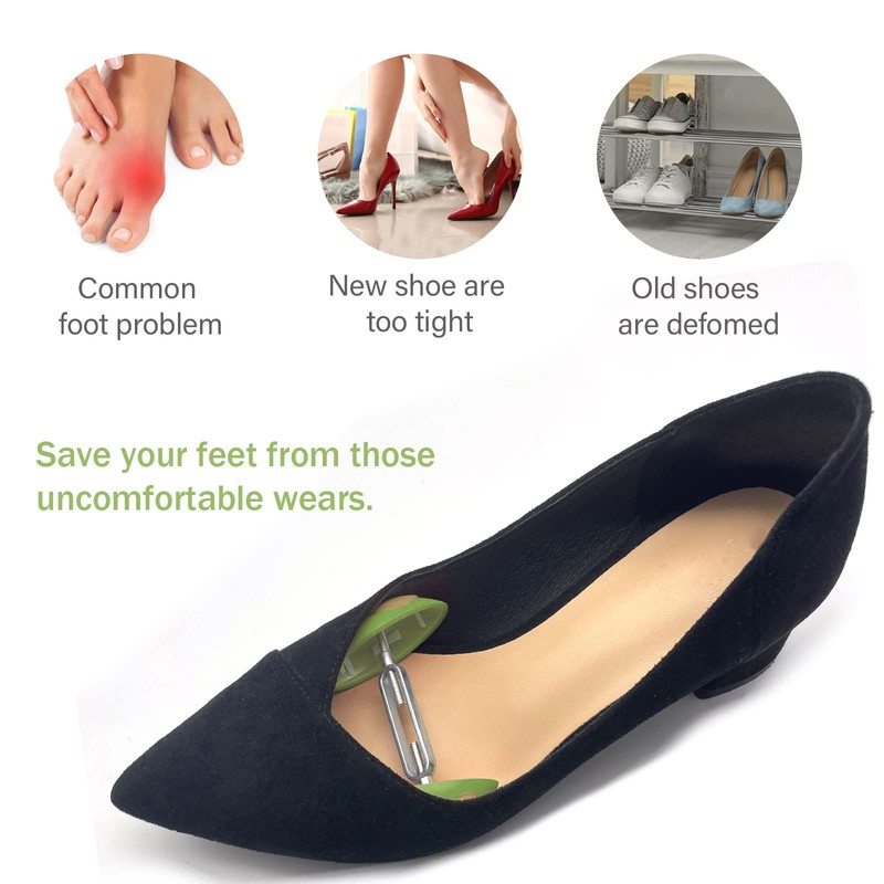 kupnos 1 Pair Mini Shoe Stretchers Women Wide Feet, Non-Slip