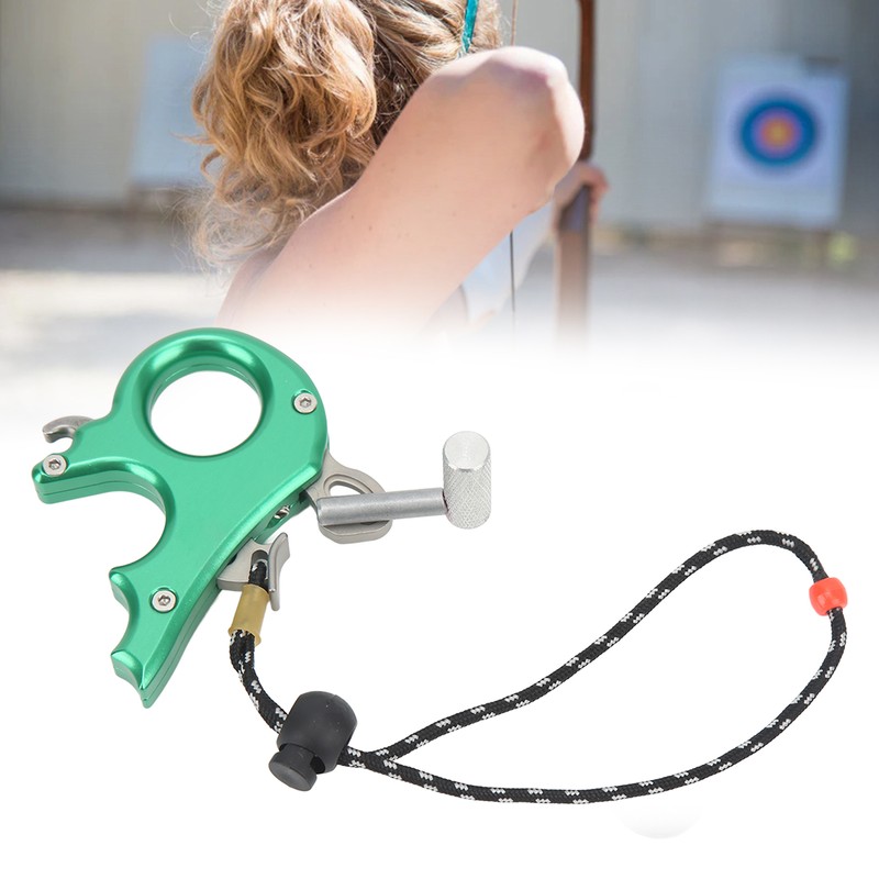 Archery Thumb Trigger Aluminum Alloy Compound Bow Release Aids 3