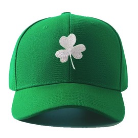 St. Patrick's Day Hat Shamrock Embroidered Baseball Cap Accessories Adjustable Clover Caps for Men and Women