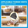 4 PCS Black Magnetic Vent Covers-5.5x12 Magnetic Air Vent Covers