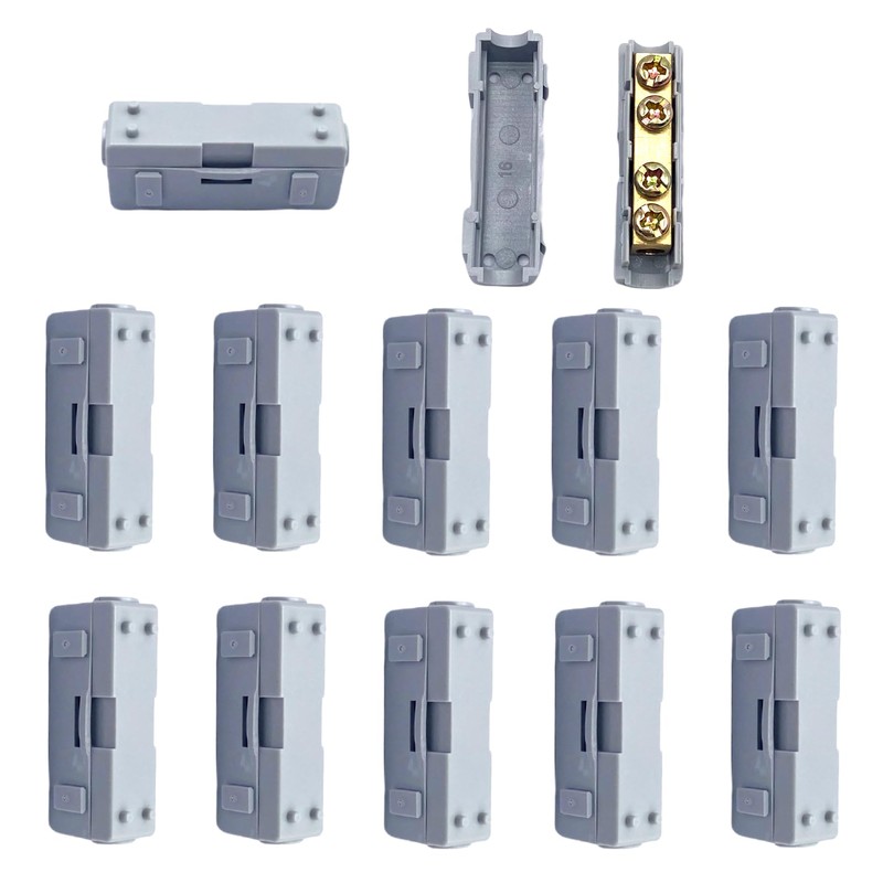 12Pcs 10AWG 60Amp Wire Connectors Kit,Brass Quick Splicing Wire Connection