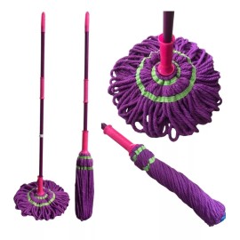 Compra y Más Trapeador Magico 1.20 Mop Autoexprimible Tipo Torbellino Gir Color Verde