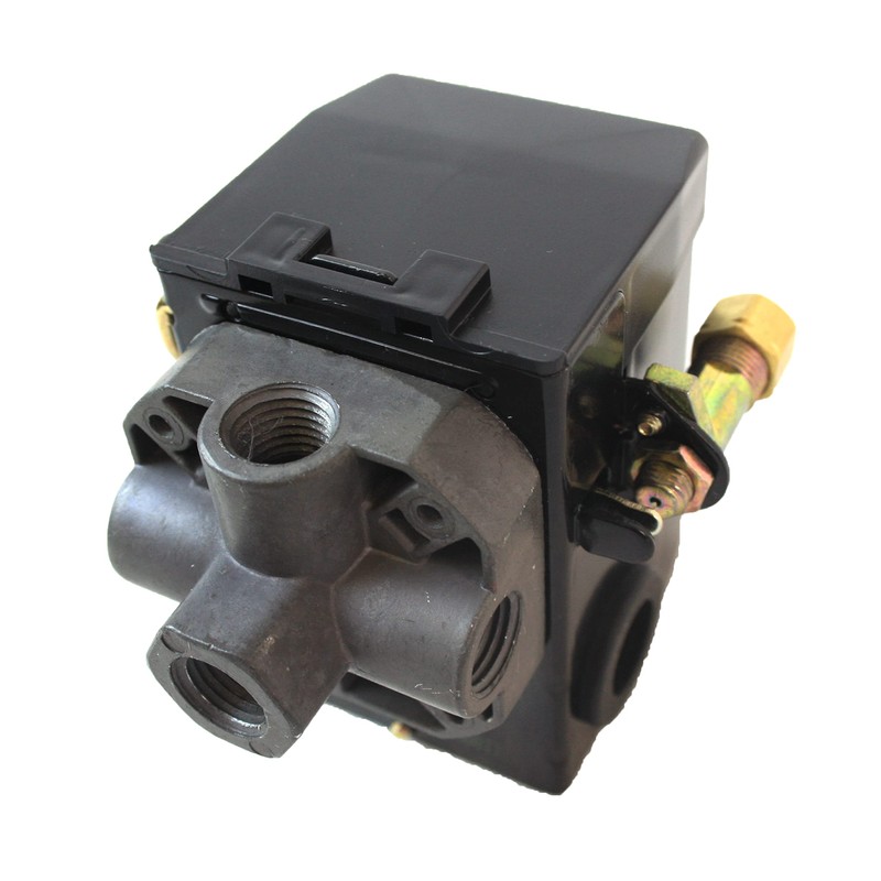 Air Compressor Pressure Switch 95-125PSI 4 Port with Unloader