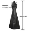 HOLDWIN Heavy Duty Sandblasting Gloves 27.5" Rubber Gloves for Sandblaster
