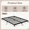 Cieemine 5 Inch Low Queen Bed Frame, Heavy Duty Bed