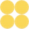 MEAJOO 4PCS Car Cup Holder Coaster, Non-Slip Cup Holders Embedded