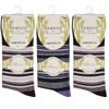 Pandastick 3 Pairs of Ladies Bamboo Non Binding Loose Elasticated