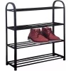 Home Zapatera 4 Niveles Negro Repisa Organizador