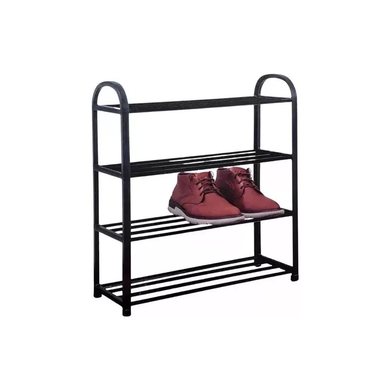 Home Zapatera 4 Niveles Negro Repisa Organizador