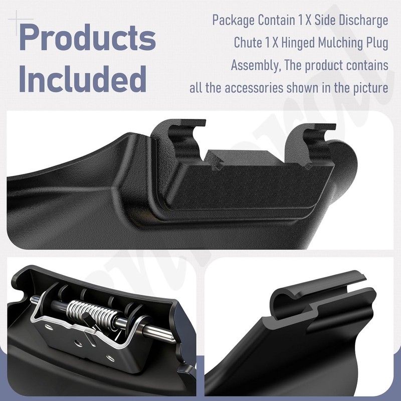Fennoral 731-07131 987-02516A Side Discharge Chute and Hinged Mulching Plug