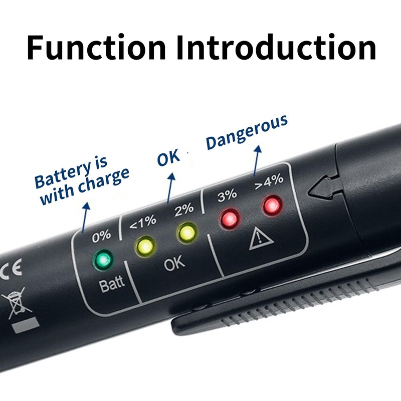 Brake Fluid Tester Pen with 5 LED Indicators，Car Brake Diagnostic